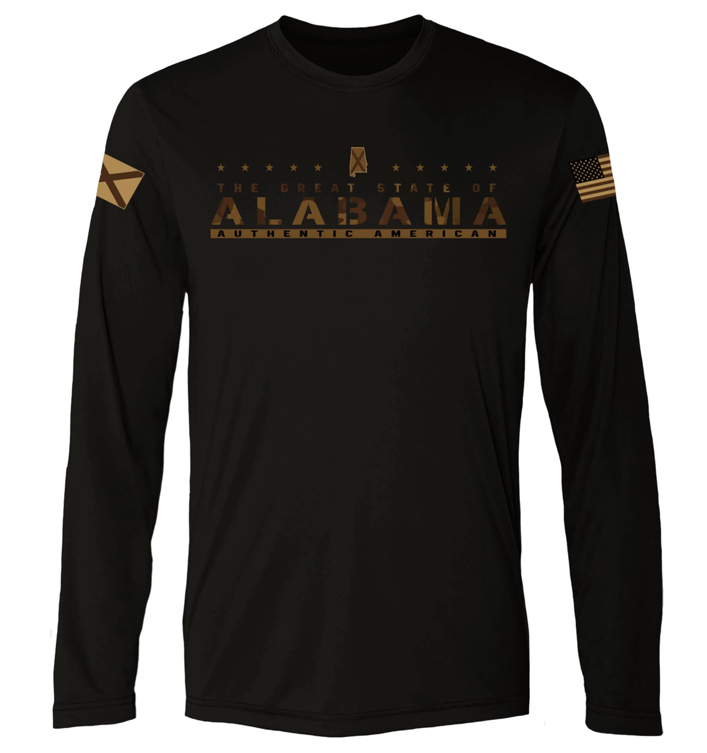 Front view with text 'THE GREAT STATE OF ALABAMA' on center chest.