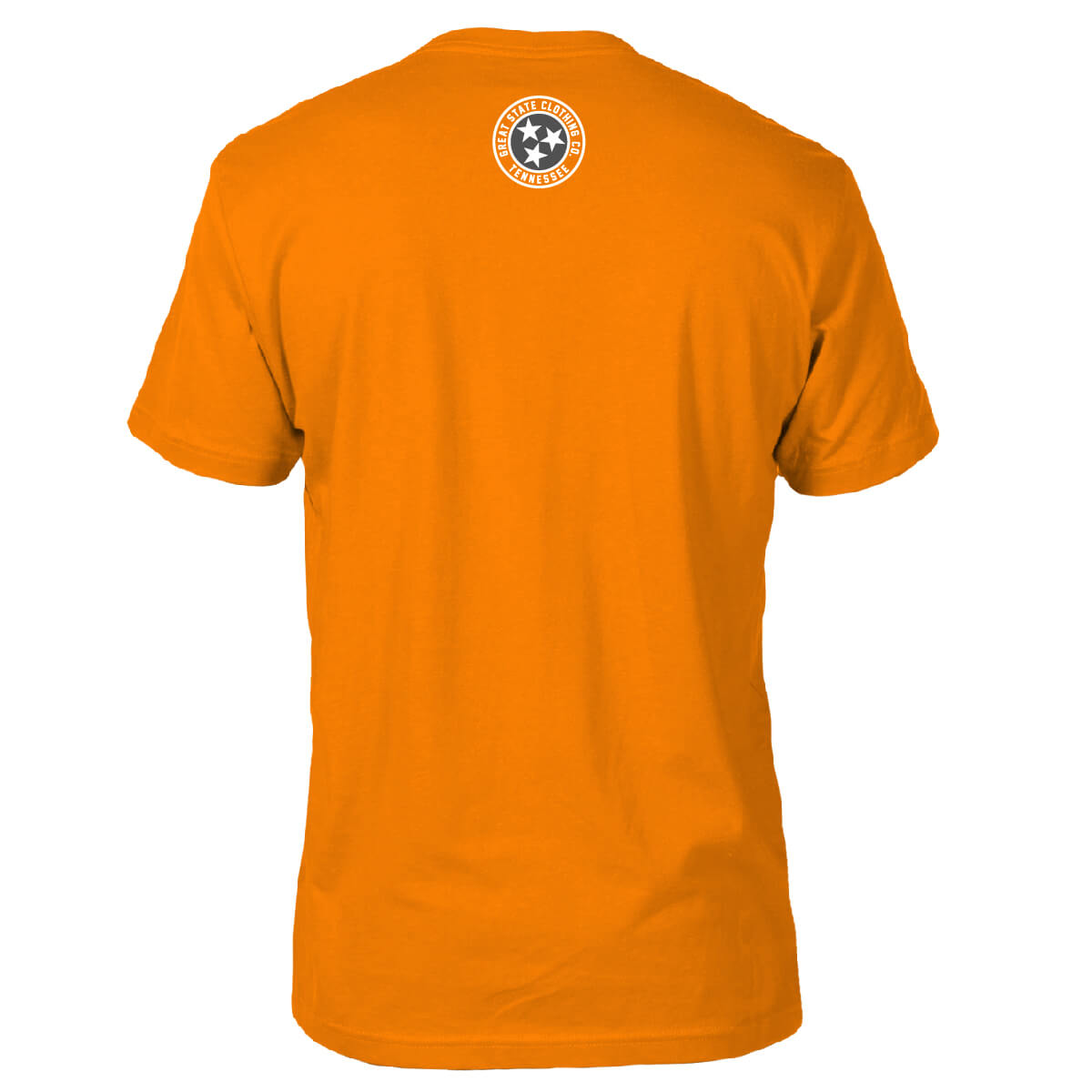 Back view with the Great State logo on the center back.