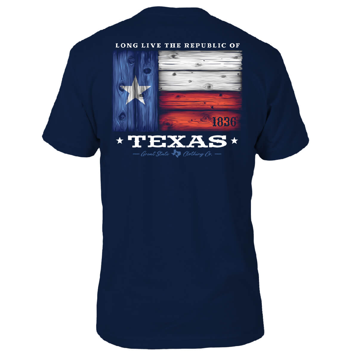 Texas Wooden Flag Tee