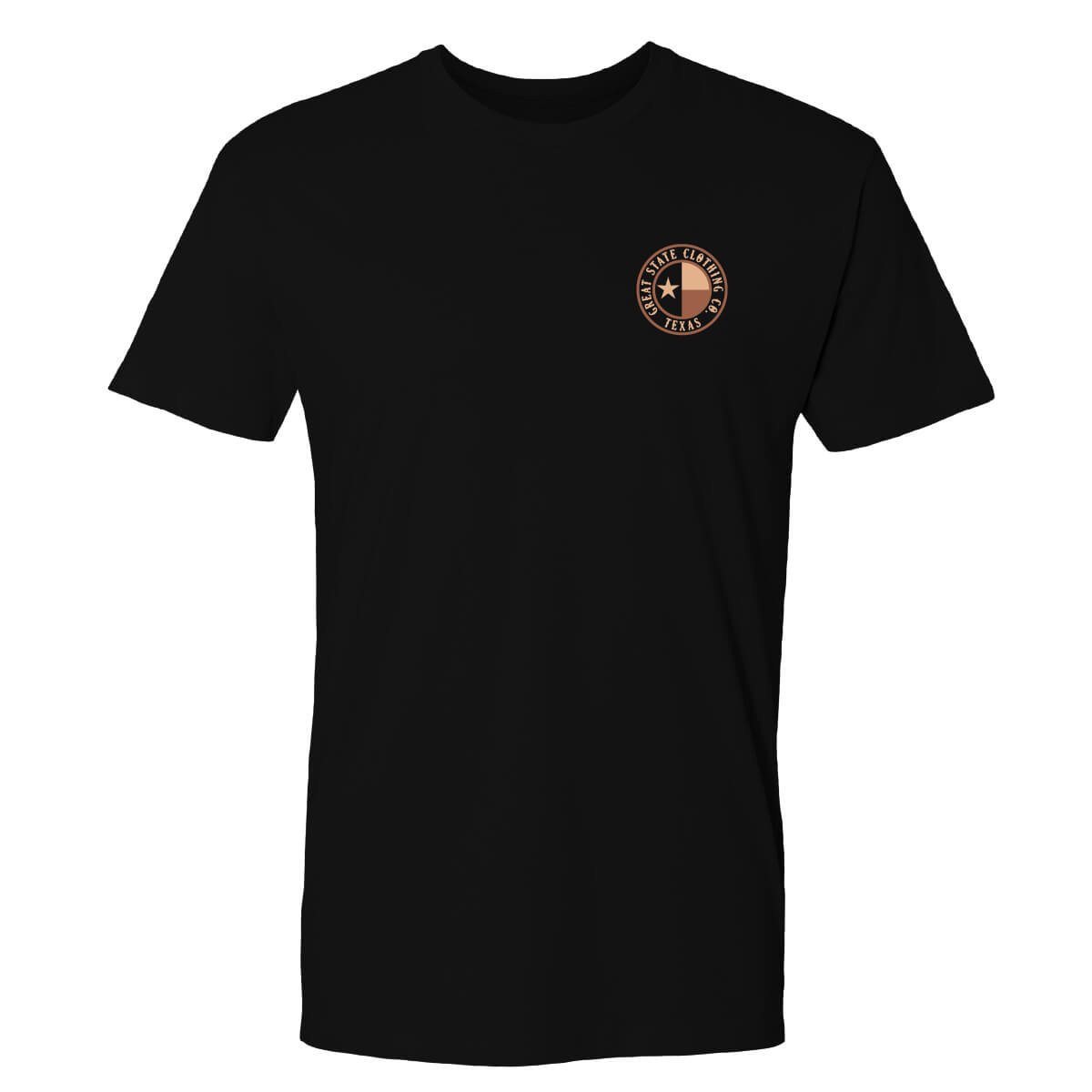 Front view showing the Great State Clothing logo on the left chest.
