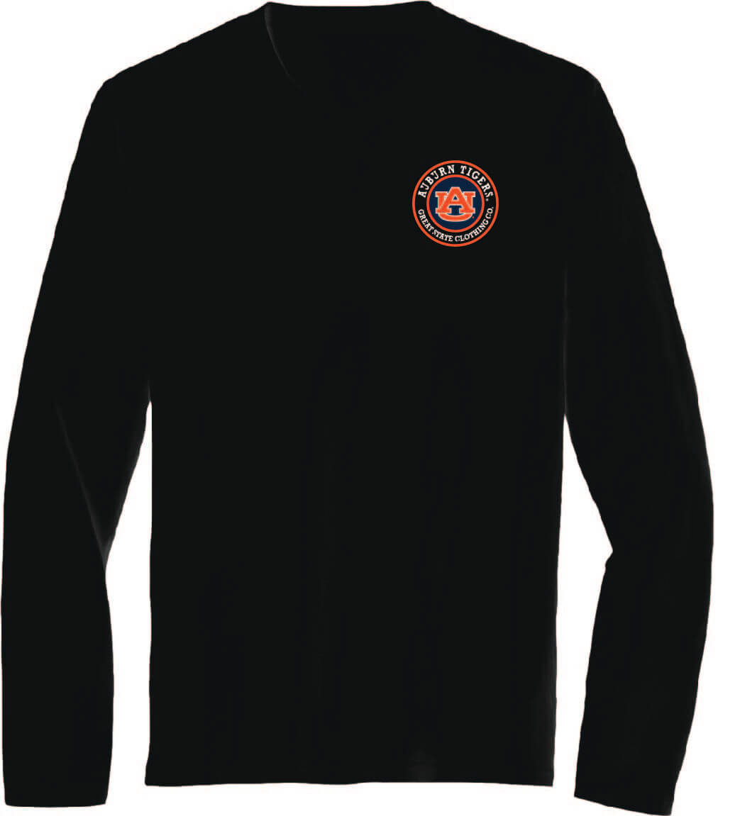 Auburn Tigers Sportsman Badge Long Sleeve T-Shirt - Front