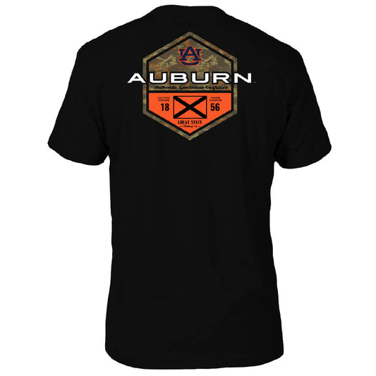 Auburn Tigers Sportsman Badge T-Shirt - Back