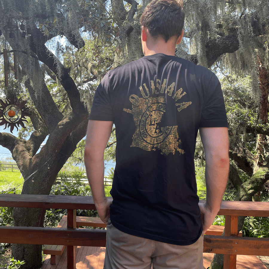 Louisiana Gator Camo State T-Shirt