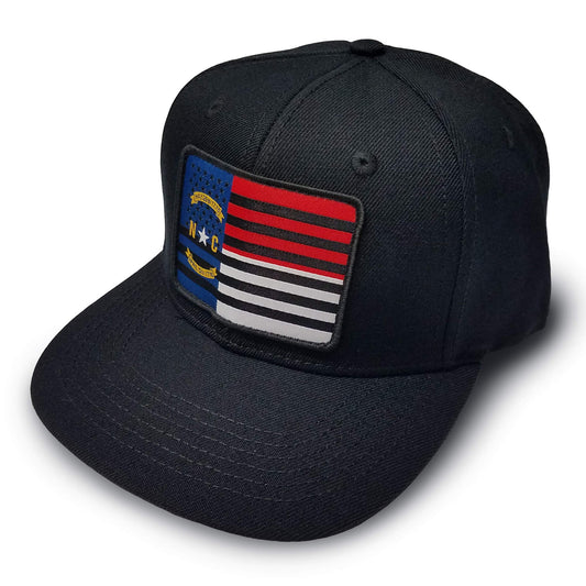 North Carolina Flag Mashup Flat Hat