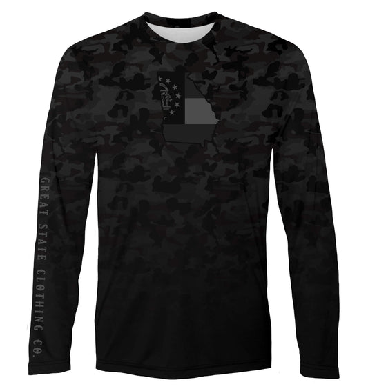 Georgia Black Camo Performance Tee