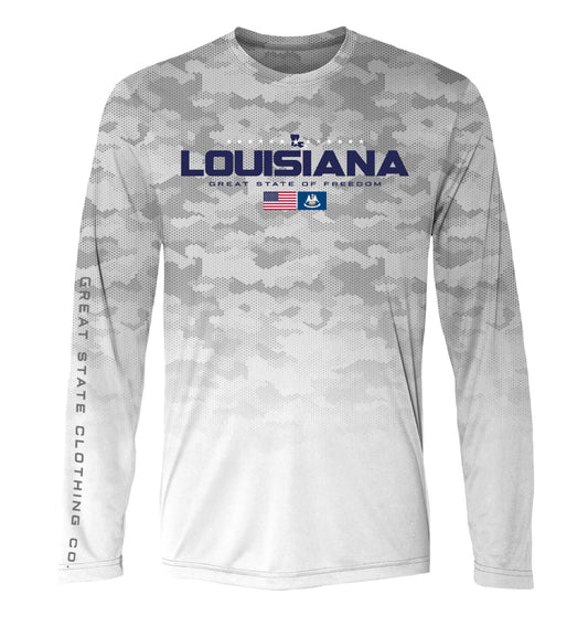 Louisiana Flag Camo Peformance Tee