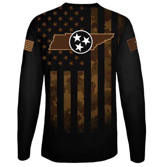 Tennessee US Camo Flag Performance Tee