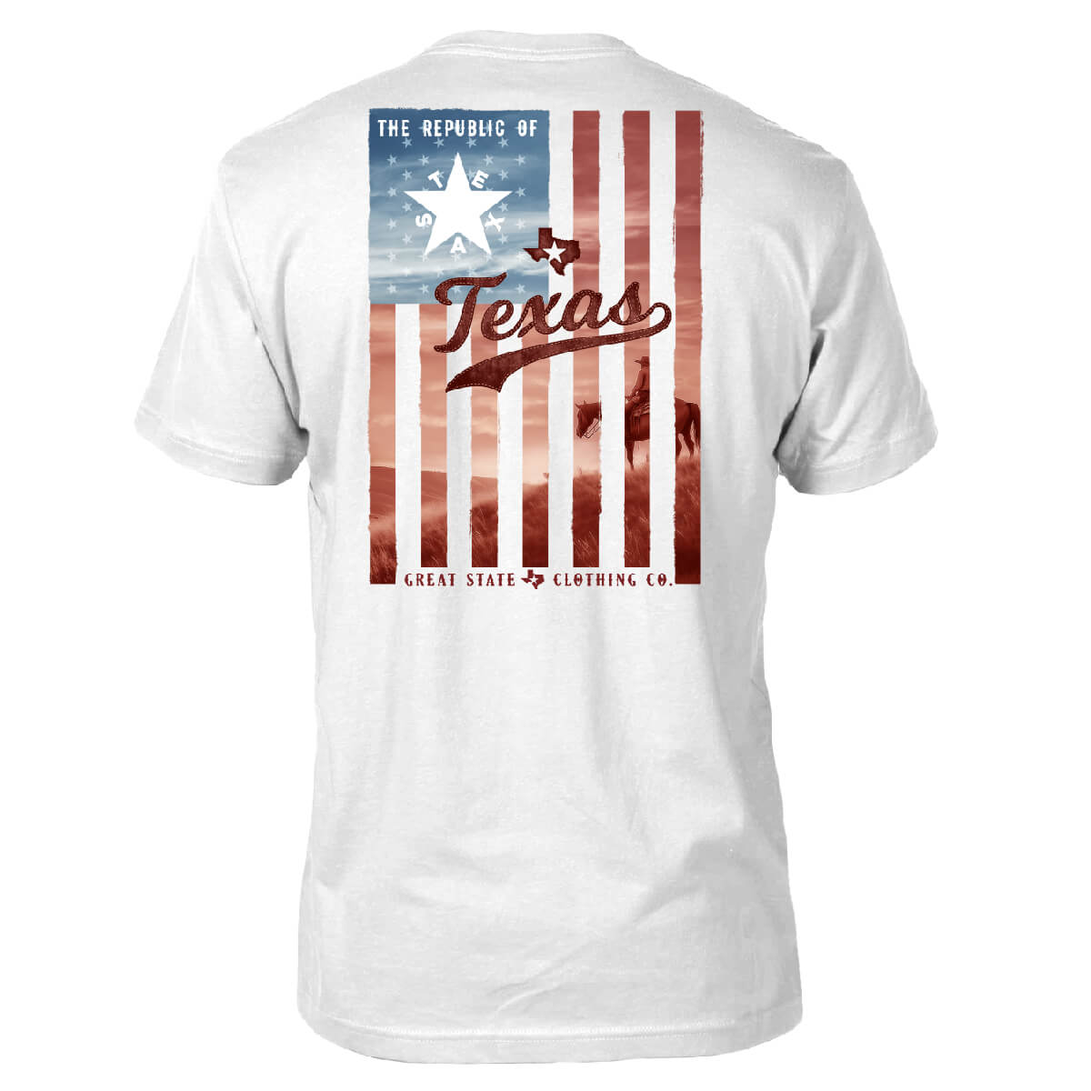 Texas Blue Skies Flag Tee