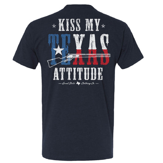 Kiss My Texas Attitude Tee