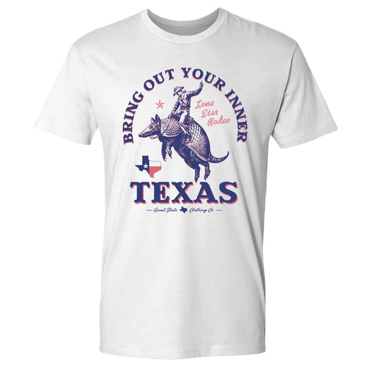 Texas Armadillo Rodeo Tee