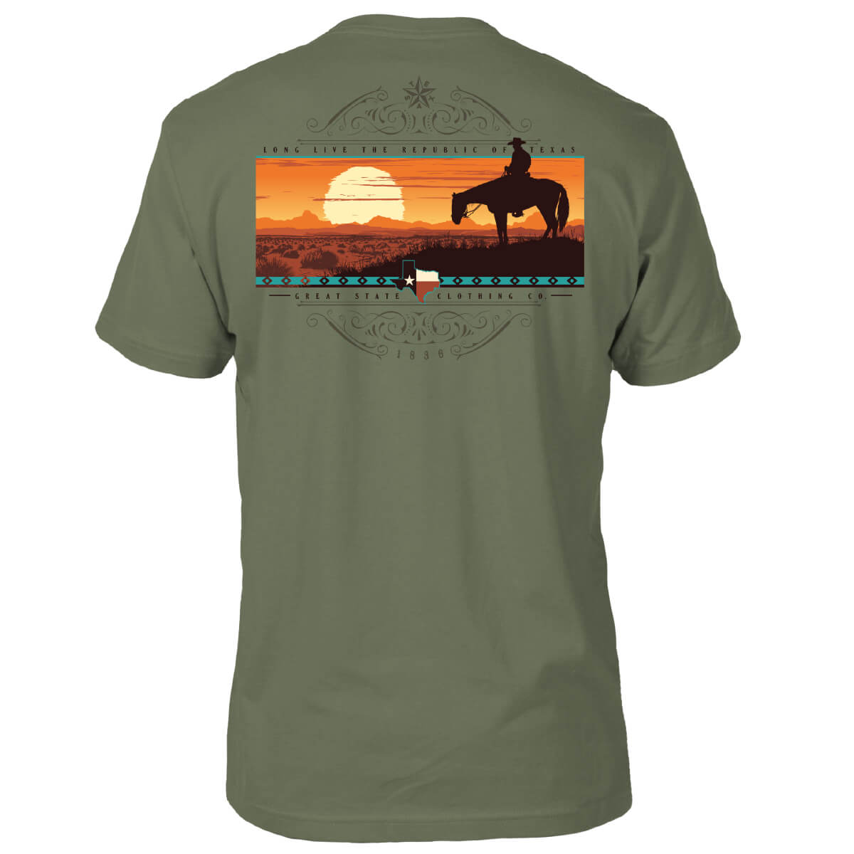 Texas Western Sunset Tee