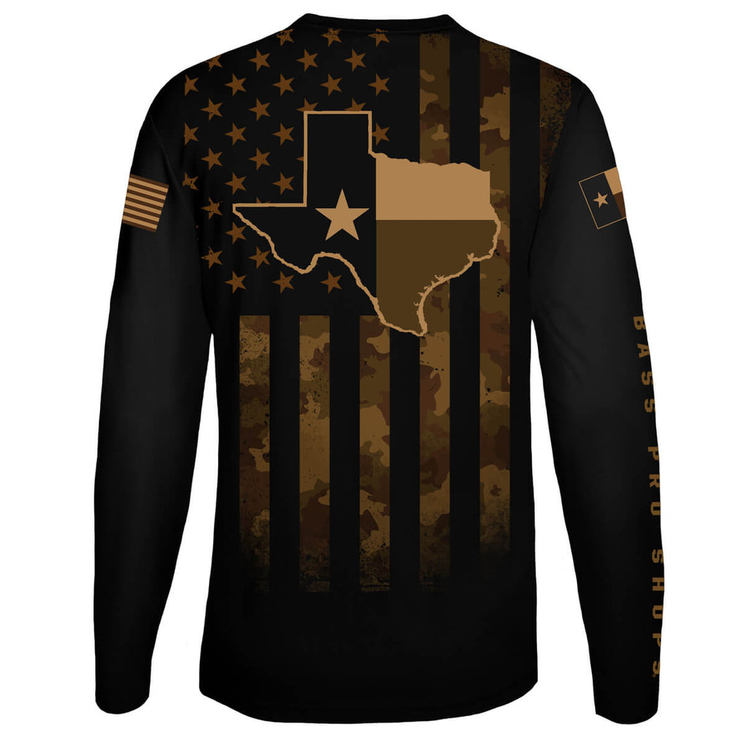 Texas US Camo Flag Performance Tee