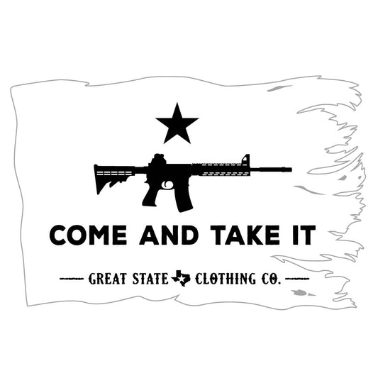 Texas Come and Take it Rifle Decal