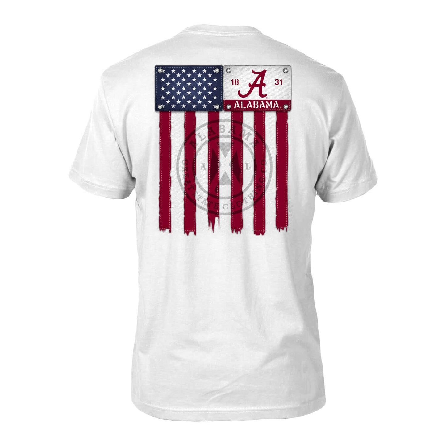 Alabama Crimson Tide Vintage Flags T-Shirt