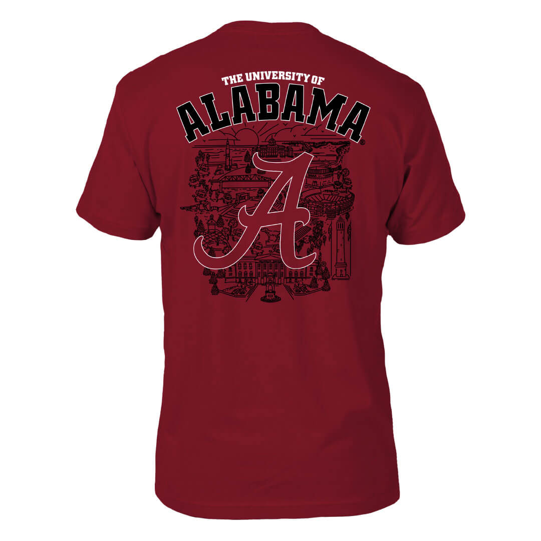 Alabama Crimson Tide City Lines Tee