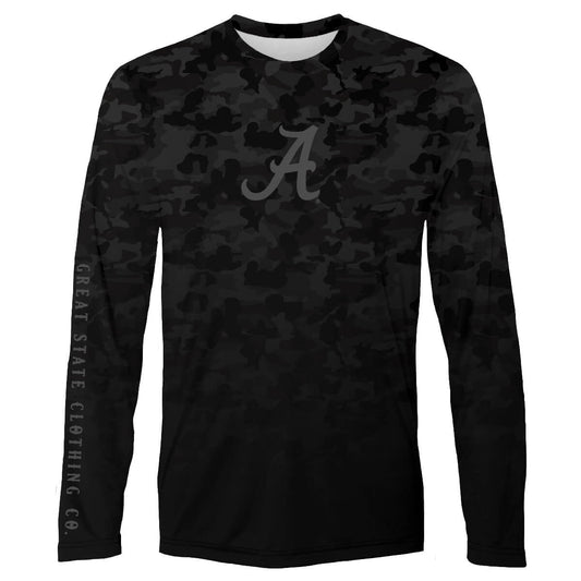 Alabama Crimson Tide Black Camo Performance Tee