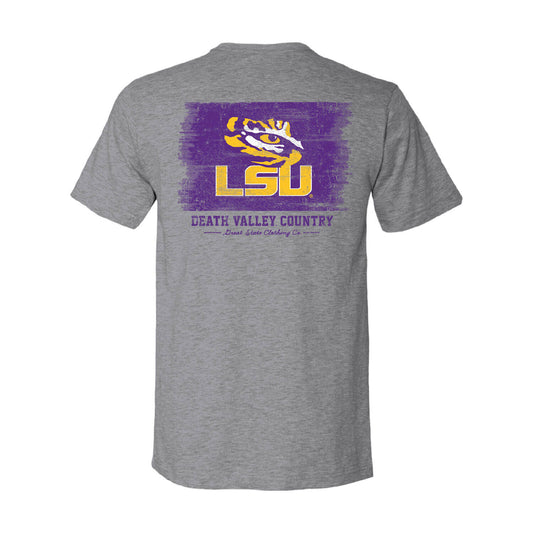 LSU Tigers Washed Flag T-Shirt