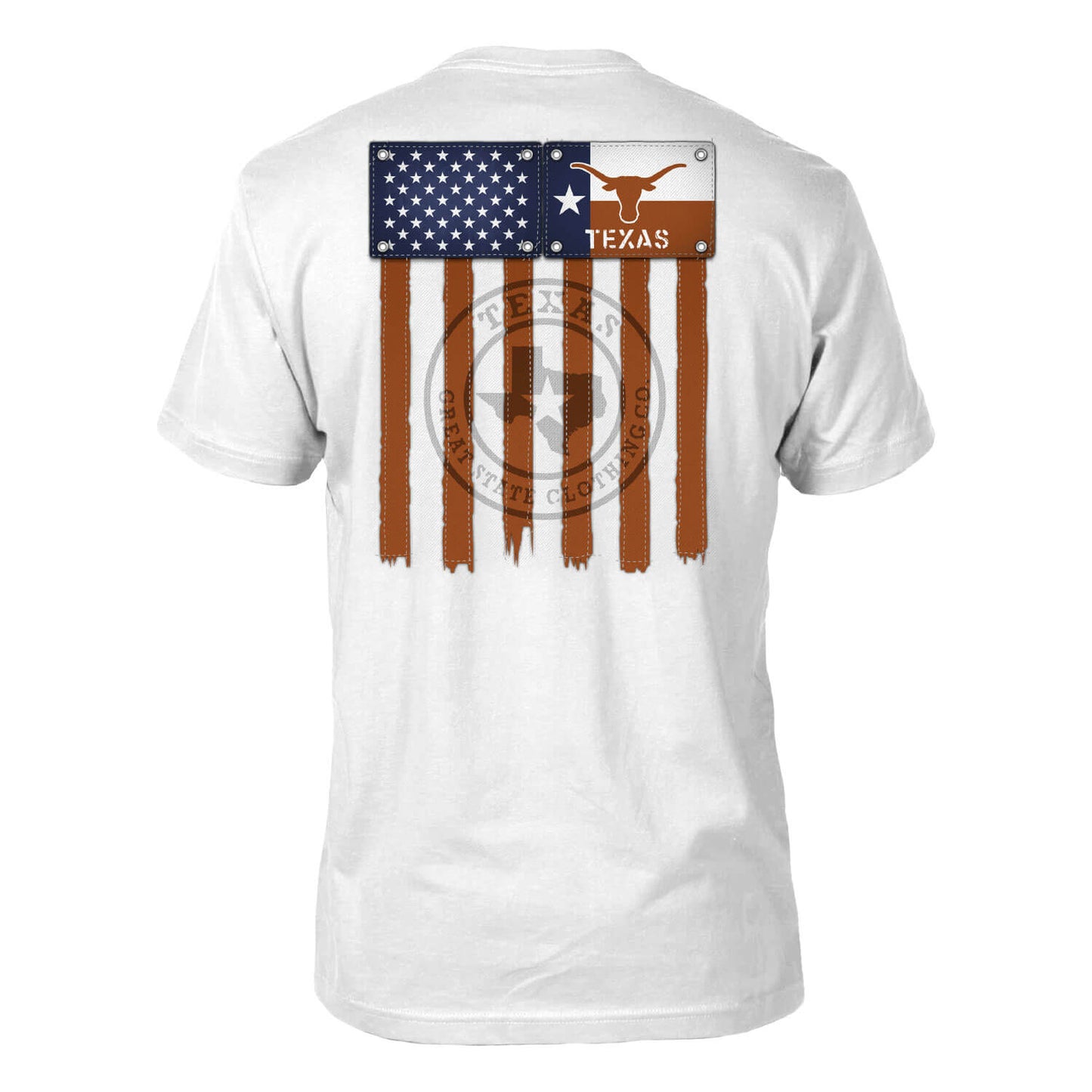 Texas Longhorns Vintage Flags T-Shirt