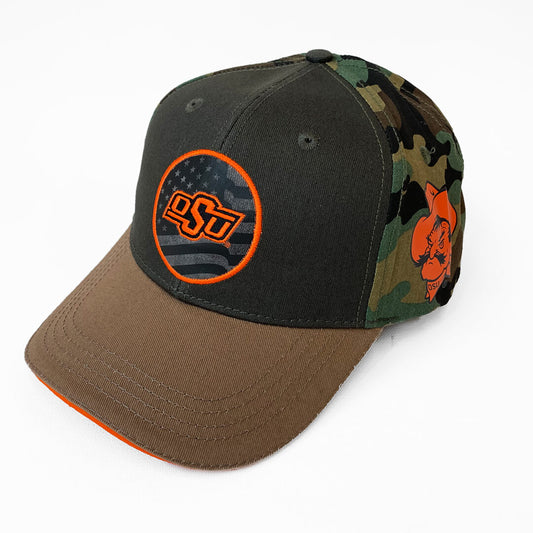 Oklahoma State Cowboys Flag Camo Hat