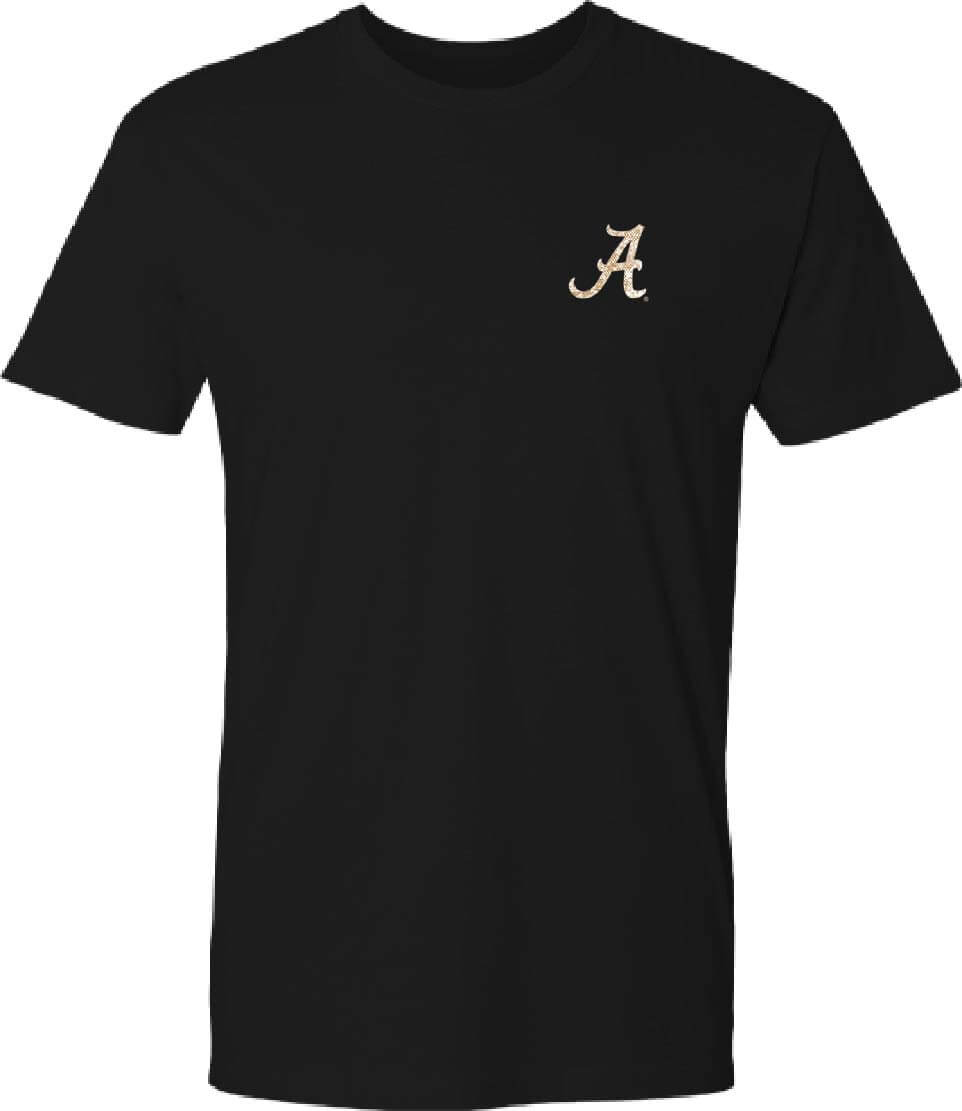 Alabama Crimson Tide US Camo Flag T-Shirt - Front