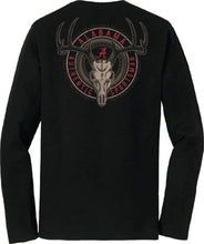 Load image into Gallery viewer, Alabama Crimson Tide Deer Skull Badge Long Sleeve T-Shirt - Back
