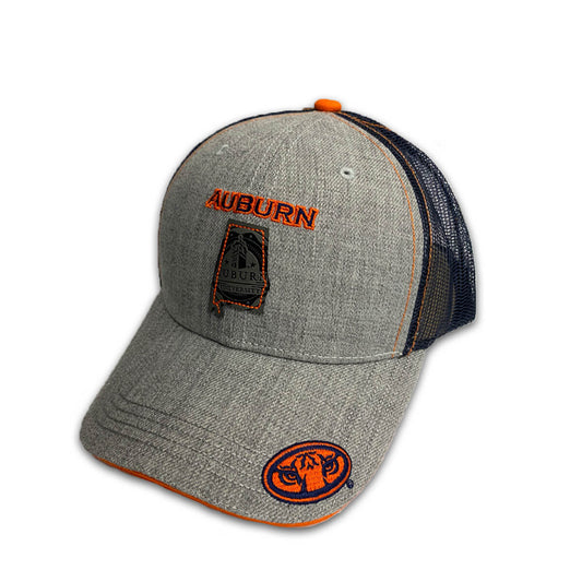 Auburn Tigers Gray State Shape Hat