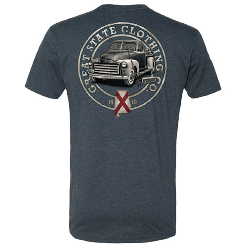 Alabama Gone Fishin Truck T-Shirt - Back