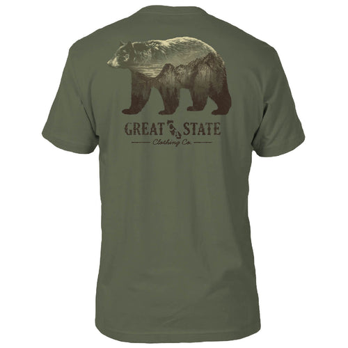 California Mountain Bear T-Shirt - Back