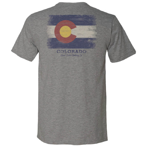 Colorado Washed Flag T-Shirt - Back