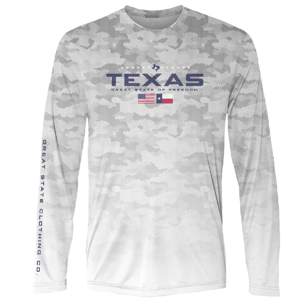 Texas Flag Camo Performance Tee - Front
