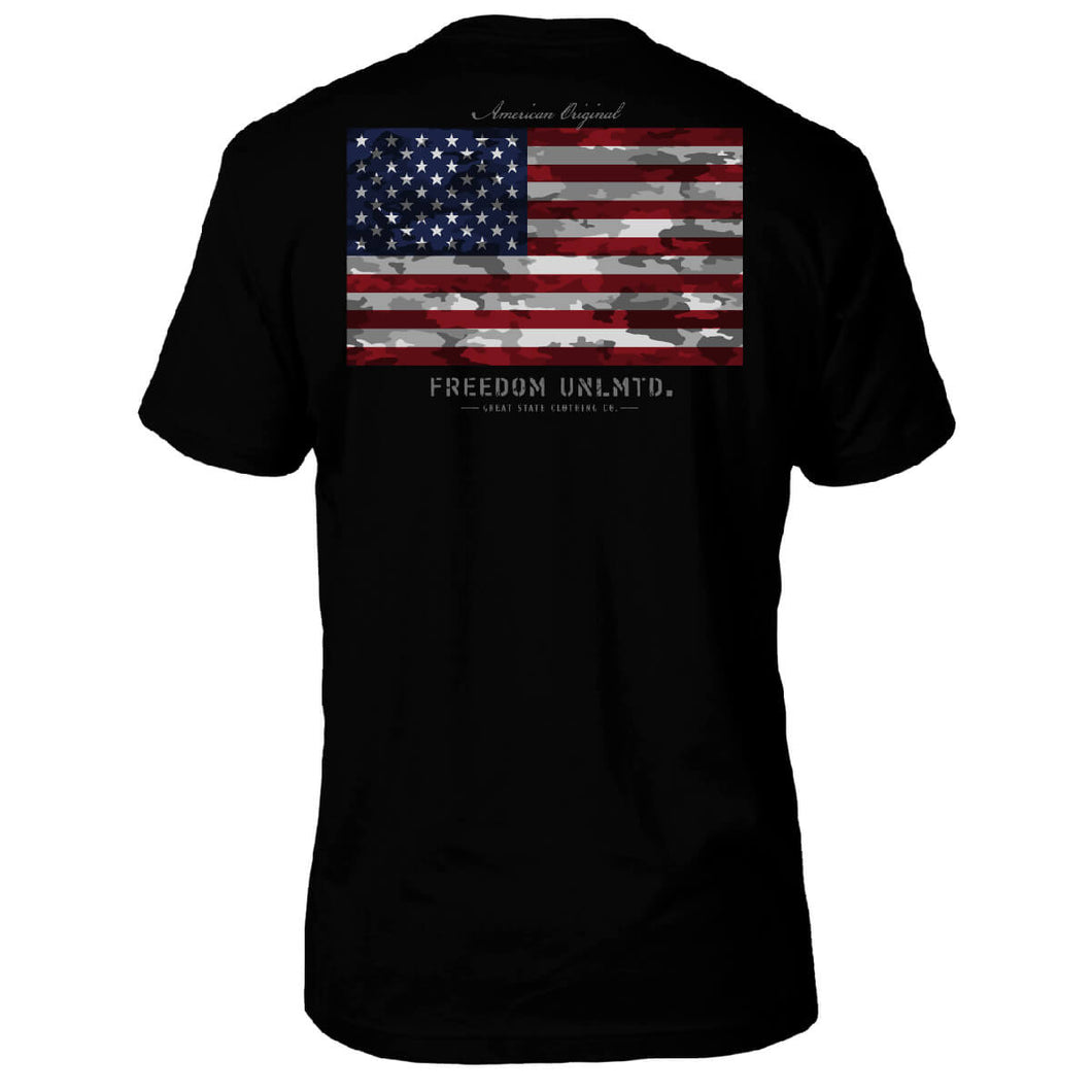 Camo Flag USA T-Shirt