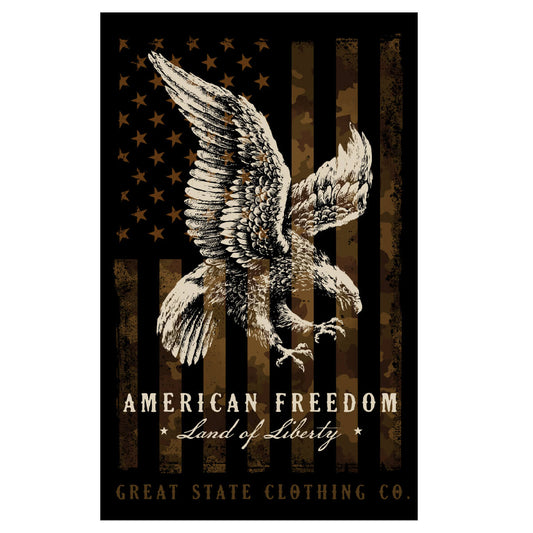 US Camo Eagle Decal