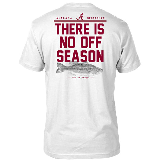 Alabama Crimson Tide No Off Season T-Shirt - Back