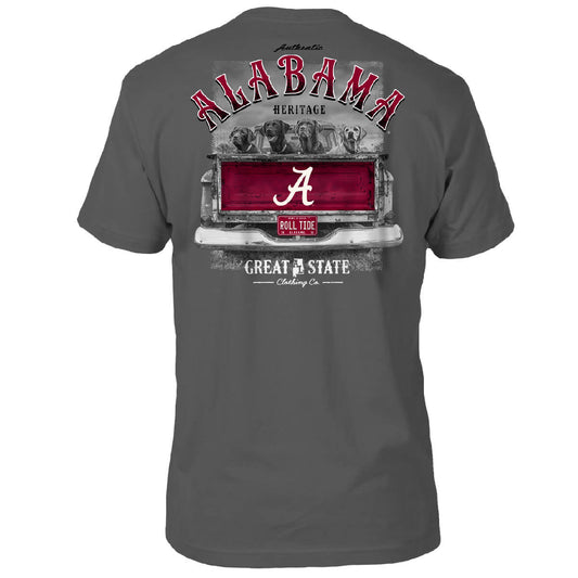 Alabama Crimson Tide Labs in Truck T-Shirt - Back