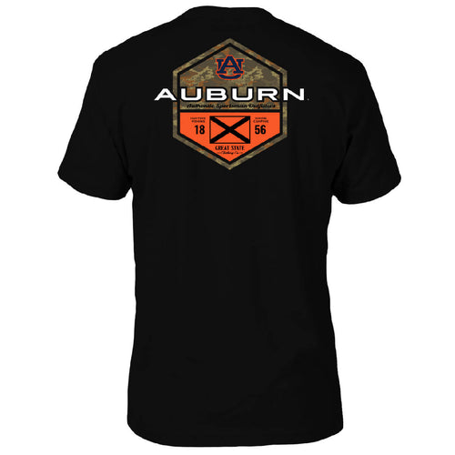 Auburn Tigers Sportsman Badge T-Shirt - Back