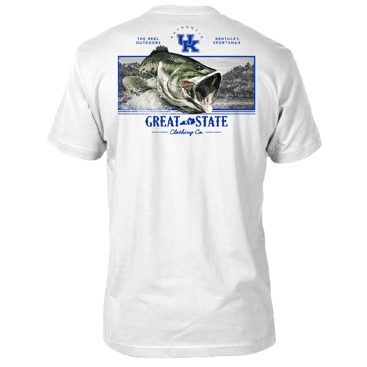 Kentucky Wildcats Bass Lake T-Shirt - Back