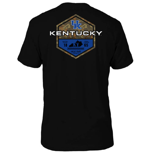 Kentucky Wildcats Sportsman Badge T-Shirt - Back