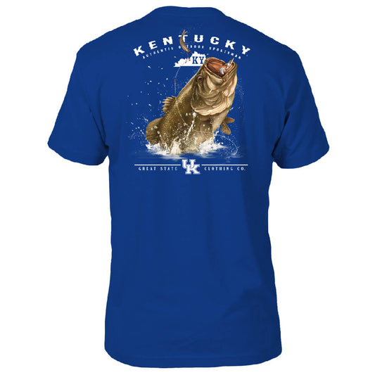 Kentucky Wildcats Hookin' Bass T-Shirt - Back