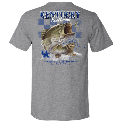 Kentucky Wildcats Kentucky Bass T-Shirt - Back
