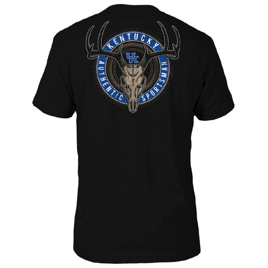 Kentucky Wildcats Deer Skull Badge T-Shirt - Back