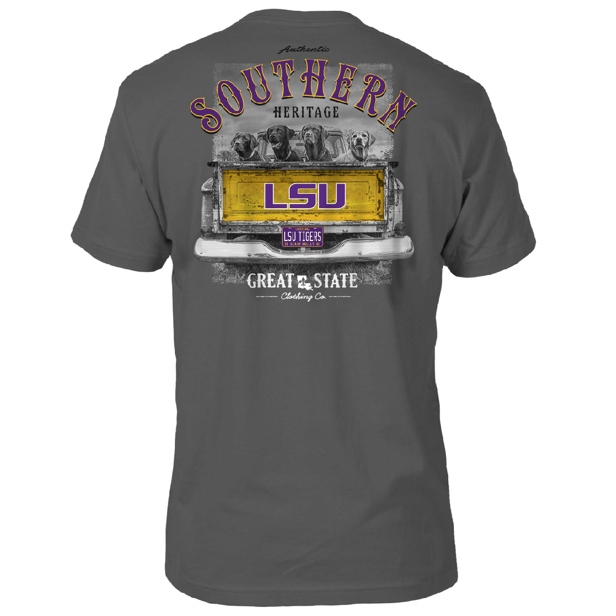 LSU Tigers Labs in Truck T-Shirt - Back