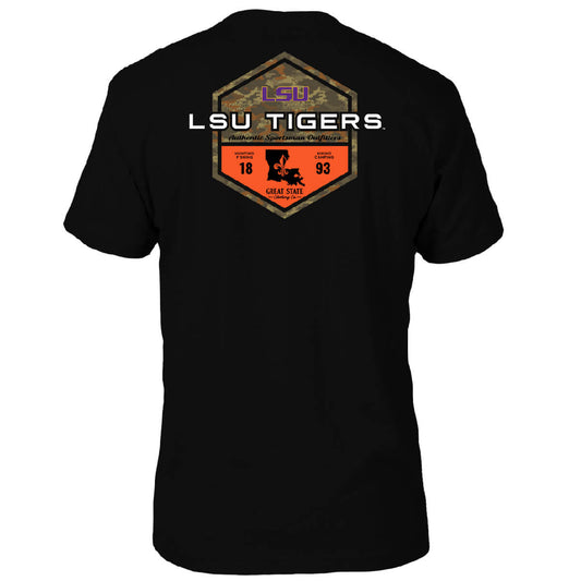 LSU Tigers Sportsman Badge T-Shirt - Back