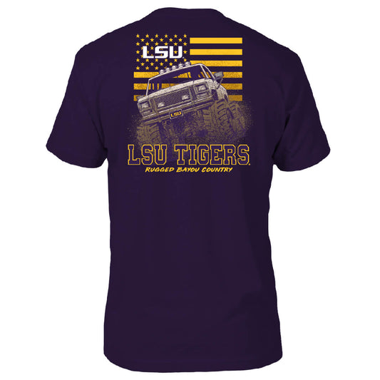 LSU Tigers Truck Country T-Shirt - Back