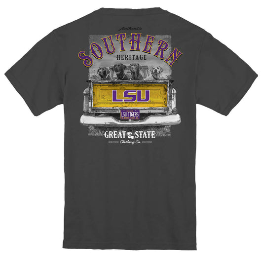 LSU Tigers Labs in Truck Youth T-Shirt - Back