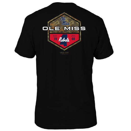 Ole Miss Rebels Sportsman Badge T-Shirt