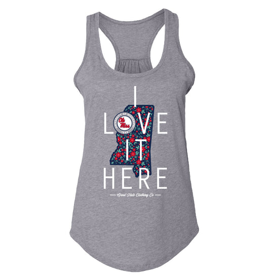 Ole Miss Rebels I Love It Here Womens Tank