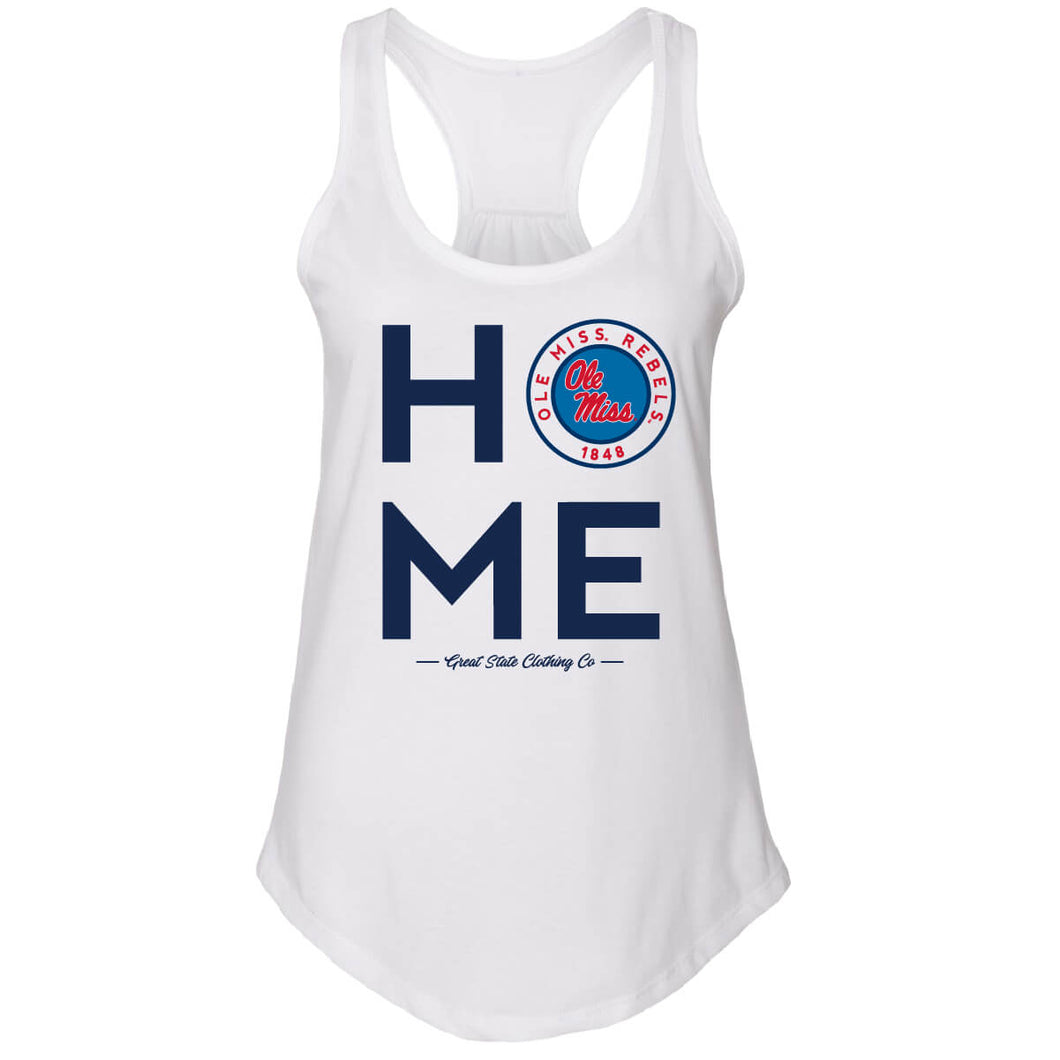 Ole Miss Rebels Home Stack Womens Tank