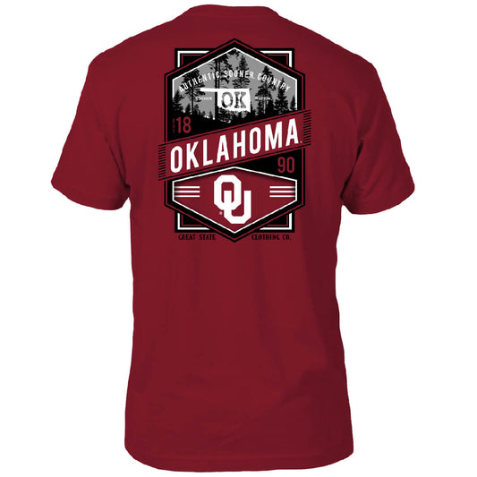 Oklahoma Sooners Double Diamond Crest T-Shirt