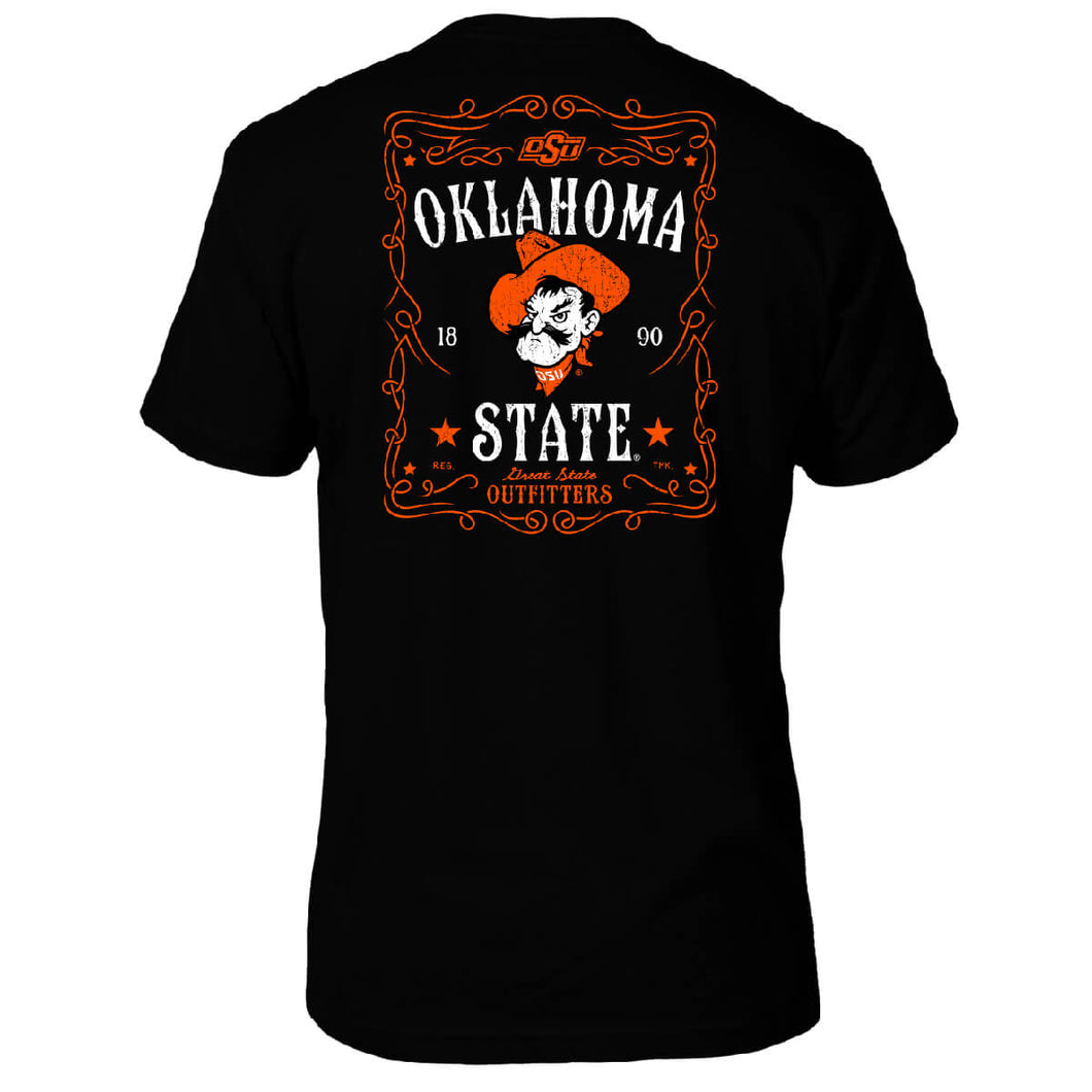 Oklahoma State Cowboys Vintage Whiskey Label T-Shirt