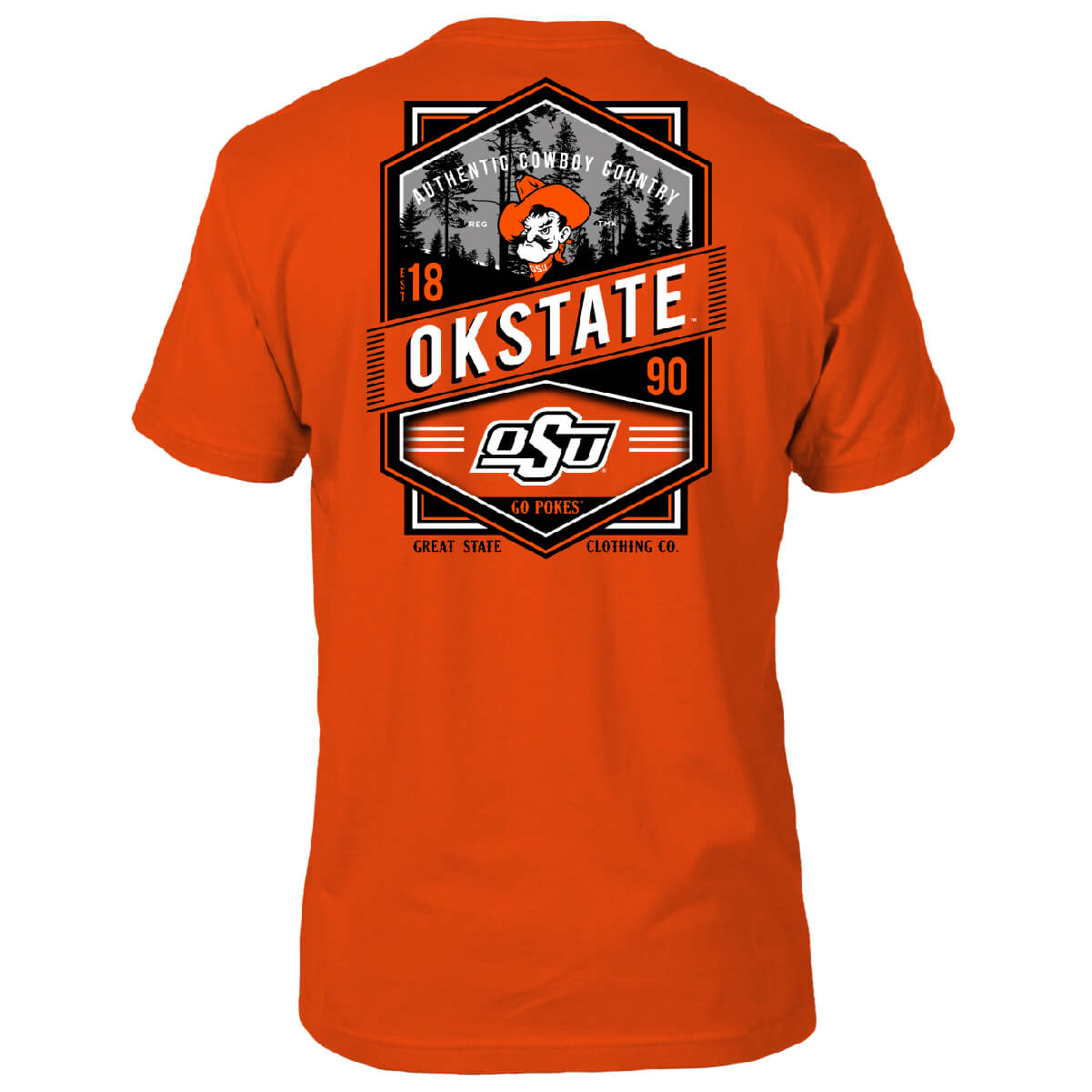 Oklahoma State Cowboys Double Diamond Crest T-Shirt